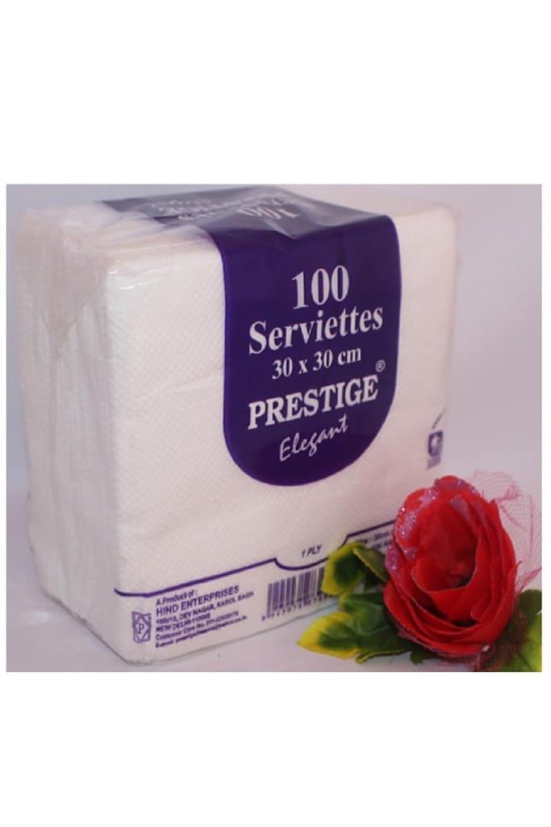 PRESTIGE Elegent Napkin 1Ply 100Pcs