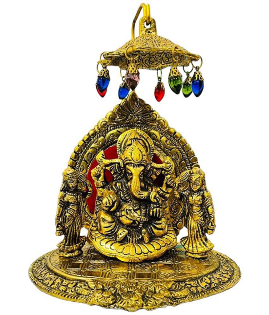 VARKAUS - Brass Lord Ganesha Idol ( 18 cm )