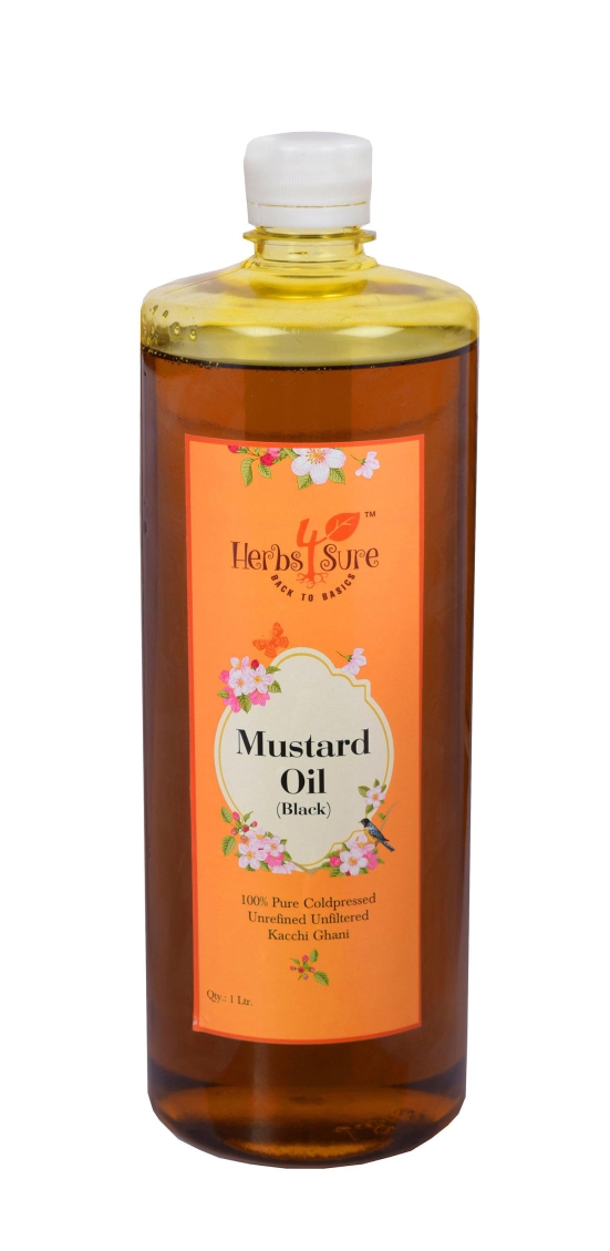 COLD PRESSED WOOD PRESSED BLACK MUSTARD SEED OIL (KACHI GHANI)