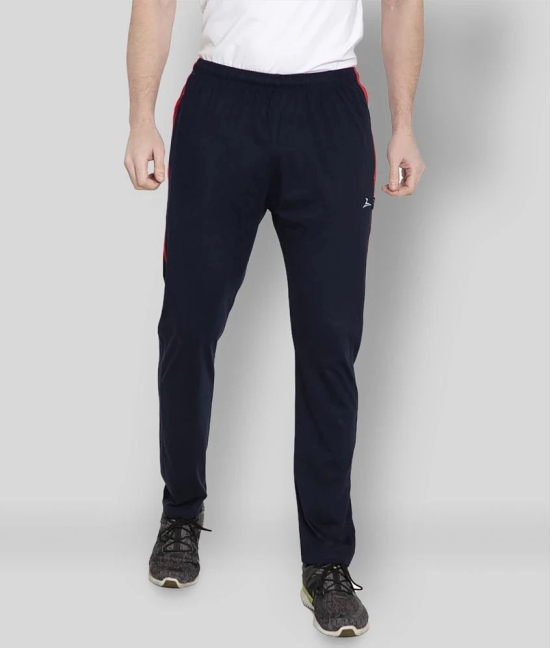 Zeffit - Navy Blue Cotton Blend Mens Sports Trackpants ( Pack of 1 ) - 2XL