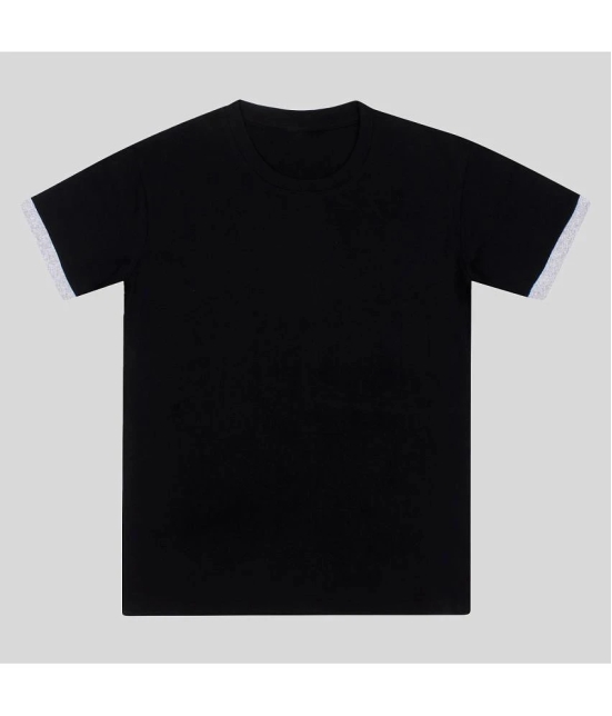 Diaz Pack of 1 Boys Cotton Blend T-Shirt ( Black ) - None