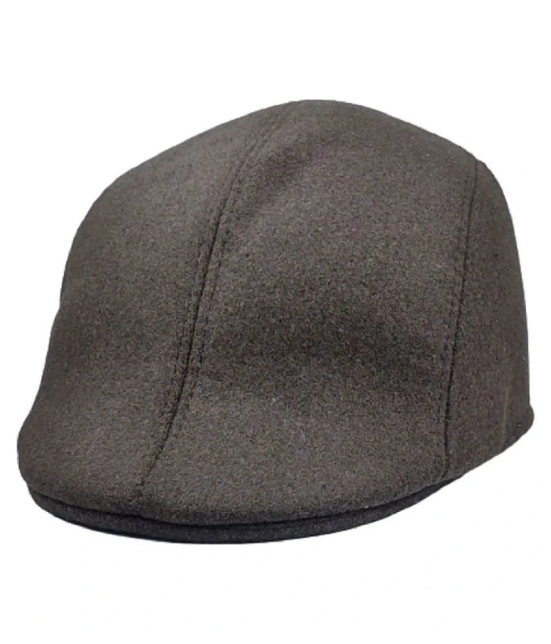 Zacharias Mens Brown Winter Woolen Golf Caps - Brown