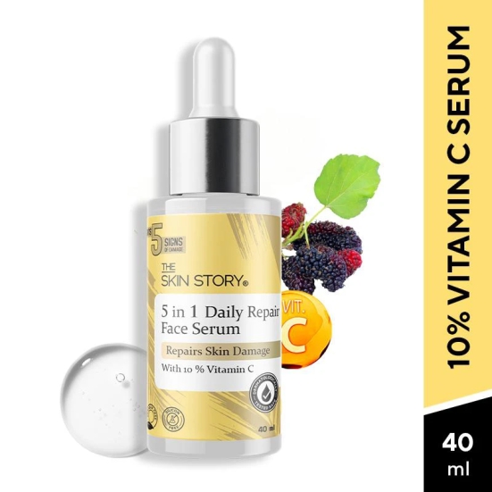 5 in 1 Daily Repair Face Serum With 10% Vitamin C For Firm Skin, Reduces Dark Spots (40 ML)