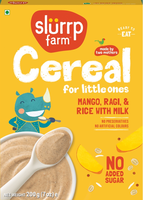 NO ADDED SUGAR, Mango, Ragi & Rice Cereal