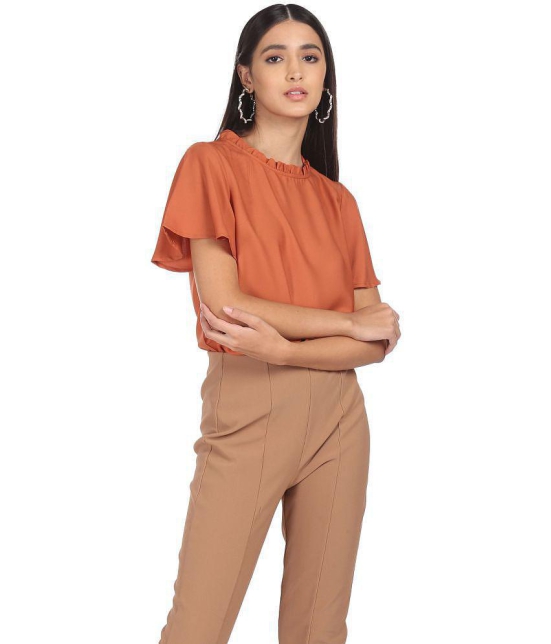 Shffl - Polyester Rust Women's Regular Top ( Pack of 1 ) - None