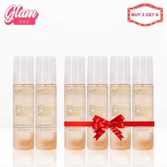 Buy 2 Get 6 Suroskie Rose Water Elixir Spray - Hydrating Face Mist