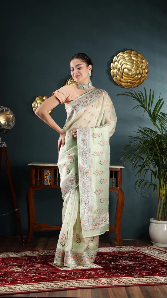 Organza saree