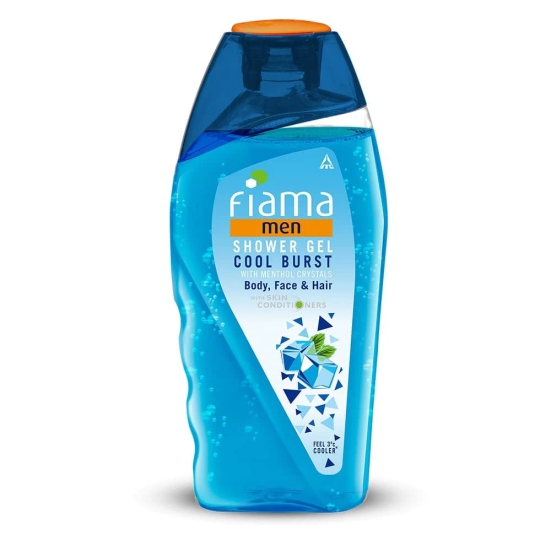 Fiama Men Shower Gel Cool Burst, Body Wash With Skin Conditioners, 250Ml