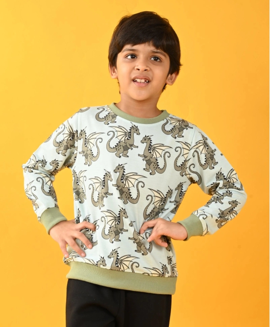 DRAGON BOYS TERRY SWEATSHIRT - GREY-8-9 YEARS / 1N / GREY