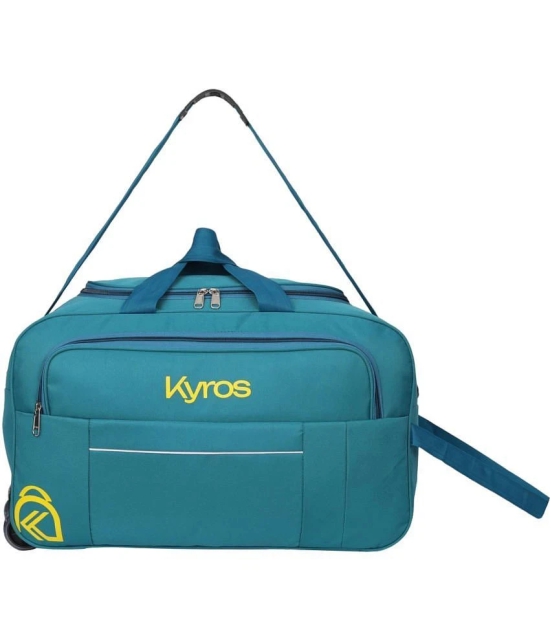 Kyros 53 Ltrs Sea Green Polyester Duffle Trolley - Onesize