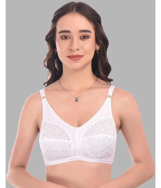 Madam - White Cotton Non Padded Womens Minimizer Bra ( Pack of 1 ) - None