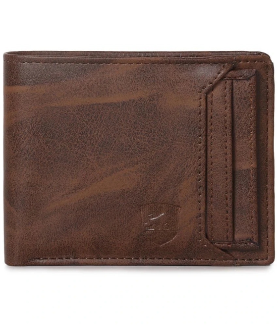 samtroh Brown PU Mens Two Fold Wallet ( Pack of 1 ) - Brown