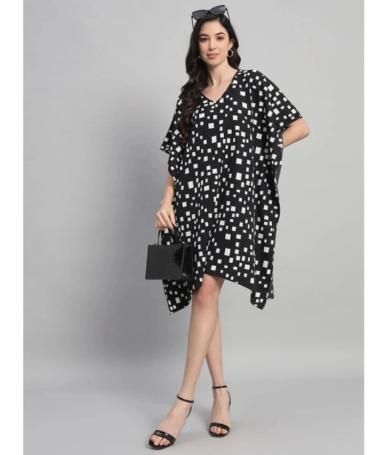 Curvydrobe Crepe Black Beach Dresses - - None