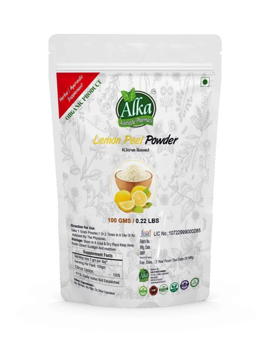 Organic Lemon Peel Powder -100gm