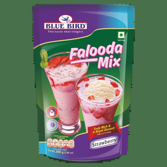 Blue Bird Falooda Mix Strawberry, 200 gm