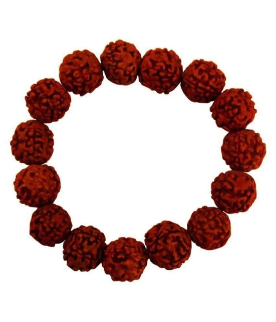 Yuvi Shoppe Brown Unisex Panch Mukhi Rudraksha Bracelet