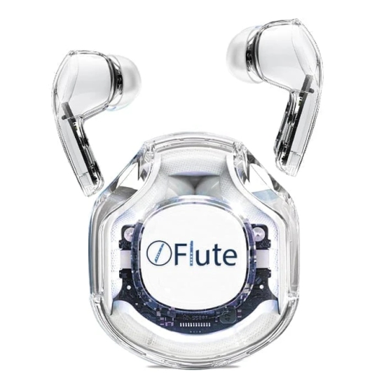 Flute Ultrapods Pro Wireless Earbuds - Pearl White