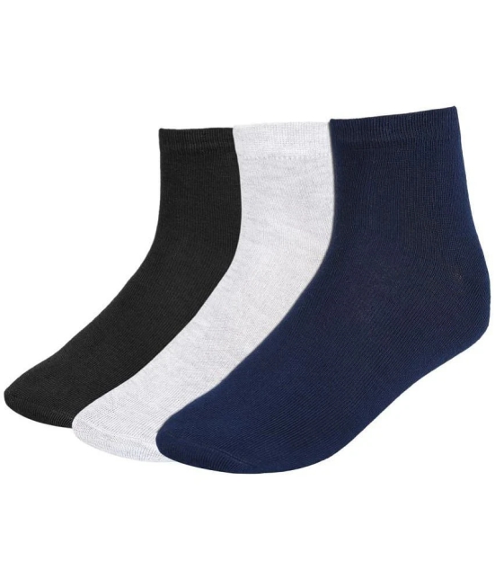 Creature - Cotton Mens Solid Multicolor Ankle Length Socks ( Pack of 3 ) - Multicolor