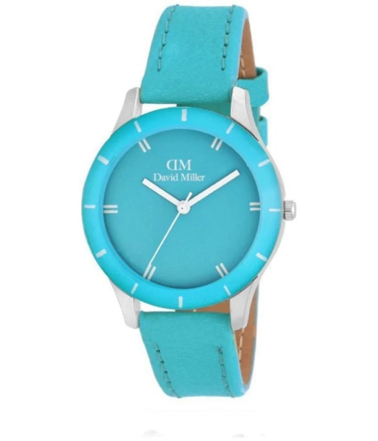 David Miller - Green PU Analog Womens Watch