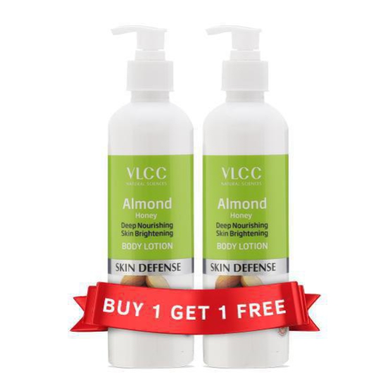 VLCC Almond Honey Deep Nourishing & Skin Brightening Body Lotion - 700 ml - Buy One Get One