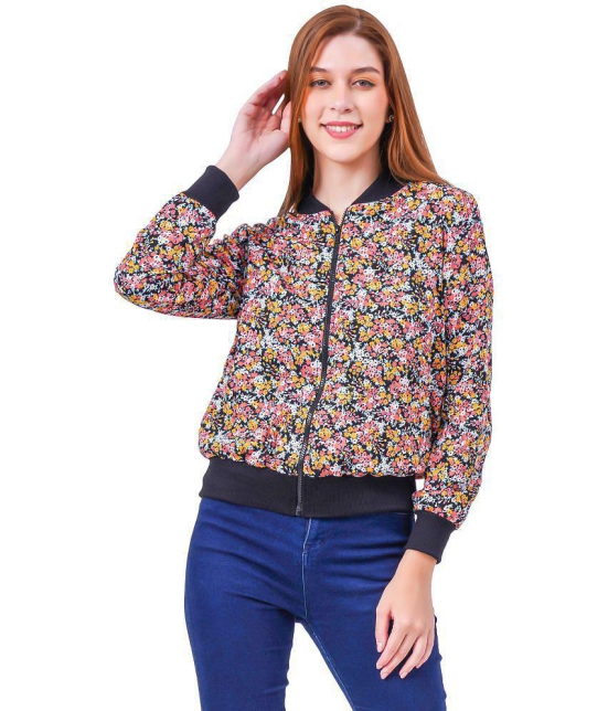 NUEVOSDAMAS - Polyester Multi Color Bomber Jackets Pack of 1 - None