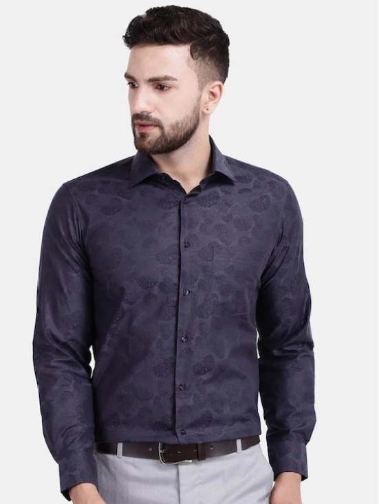 Premium Abstract Printed Spread Collar Cotton Formal Shirt