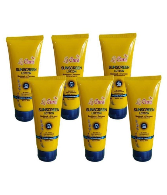 La Cura Sunscreen Lotion SPF 30 360 mL Pack of 6