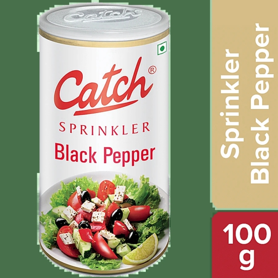 Catch Black Pepper Sprinklers - Adds Flavour & Aroma, 100 G Can