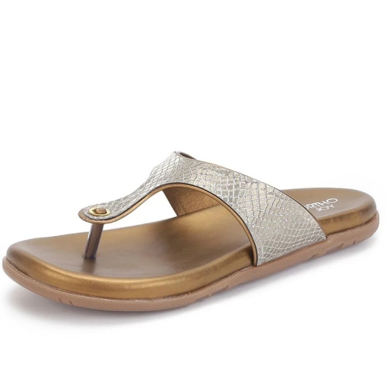 ORTHO JOY - Silver Womens Flats - None