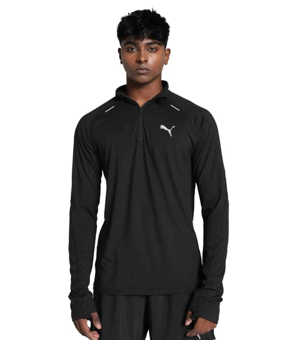 PUMA RUN CLOUDSPUN Quarter-Zip Mens Running Top