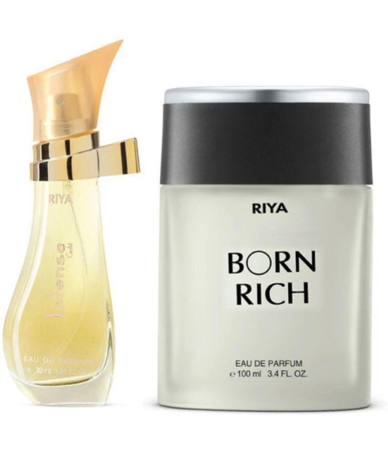 Riya Born Rich & Intense Gold Eau De Parfum (EDP) For Men 130 ( Pack of 2 )