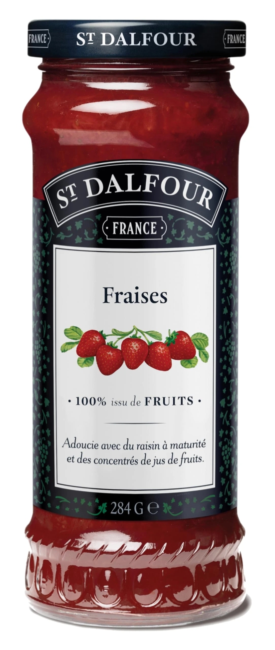 St Dalfour Fruit Preserve Strawberry, 284 Gm