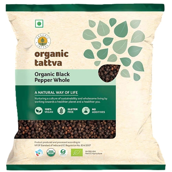 Organic Tatva Organic Tattva Black Pepper Whole (100 Gm), 1 Pc