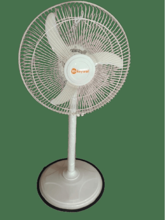 MyChetan Keywal  2400 RPM High Speed 400 MM Bullet Fan | Pedestal Fan | Farrata Fan With Adjustable Height with X-Flow Technology (Ivory)