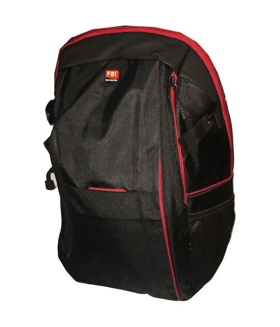 Fabco Black-Red Polyester 25 Ltrs School Bag