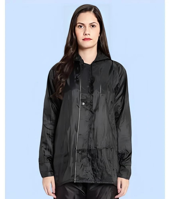 PPTHEFASHIONHUB Long Raincoat - Black - None