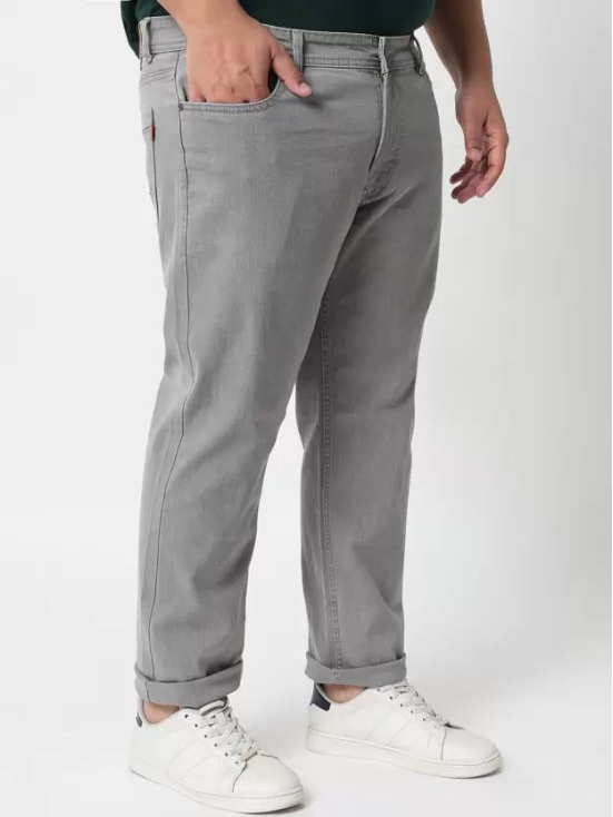 Men Slim Mid Rise Grey Jeans