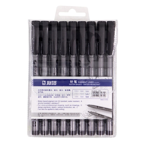 Pigment Liner Sta 9Pcs