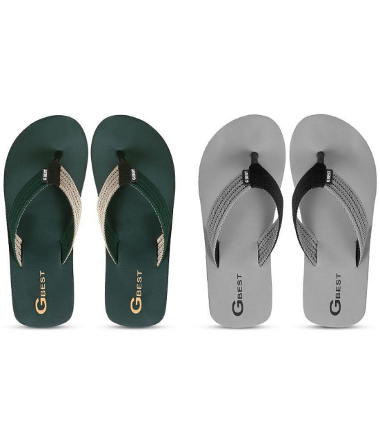 GBest Multicolor Mens Thong Flip Flop - None