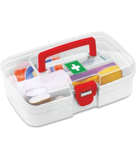 Milton First Aid Box, Set of 1-White BPA Free-Only Box