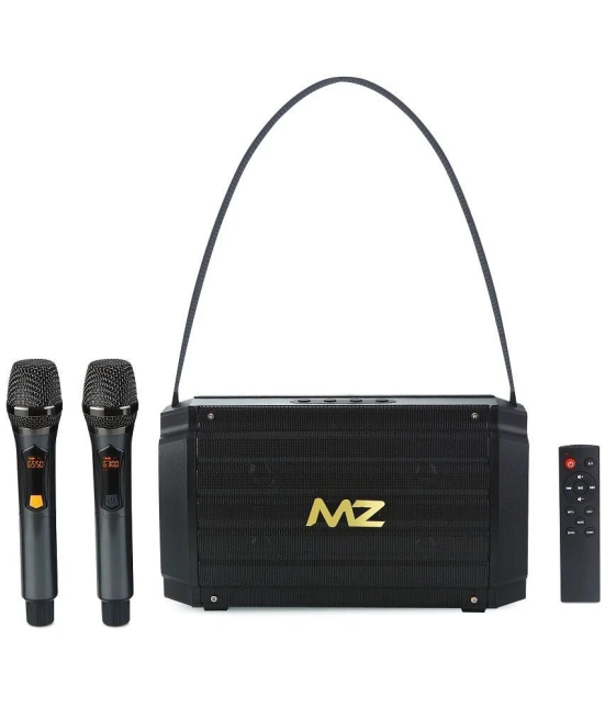 MZ M21SP 60 W Bluetooth Speaker Bluetooth V 5.0 with SD card Slot Playback Time 6 hrs Black - Black