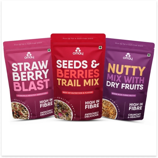 Omay Foods Trail & Berries Mini Combo Pack (3 Pcs)