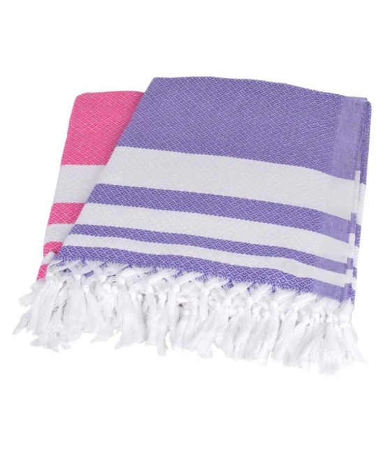 Sathiyas Set of 2 Cotton Bath Towel Multi - Multi