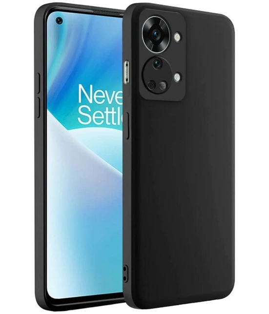 Case Vault Covers - Silicon Soft cases Compatible For Silicon OnePlus Nord 2T 5G ( Pack of 1 ) - Black