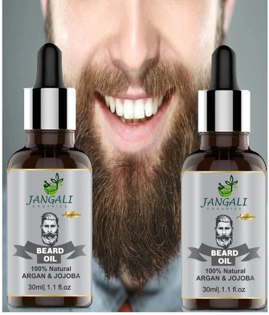 PURE JANGALI ORGANICS Beard Growth Oil- For Stimulating fast Beard Growth Hair Oil 60ML