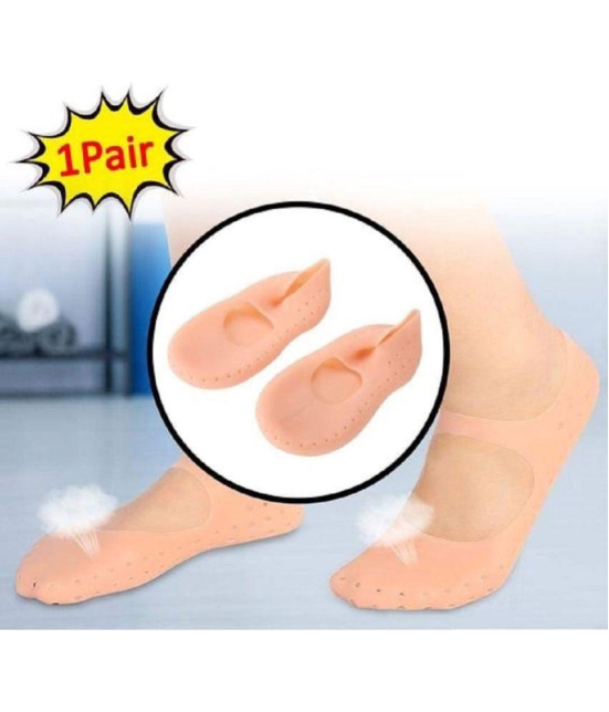 Tapixaa Premium Silicone Anti Crack Reusable Moisturizing Full Socks 1 Pairs