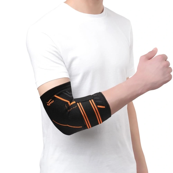 TYNOR Elbow Support Air Pro, 1 Unit (Colour - ORANGE, Size - XL) by Total Sporting And Fitness Solutions Pvt Ltd