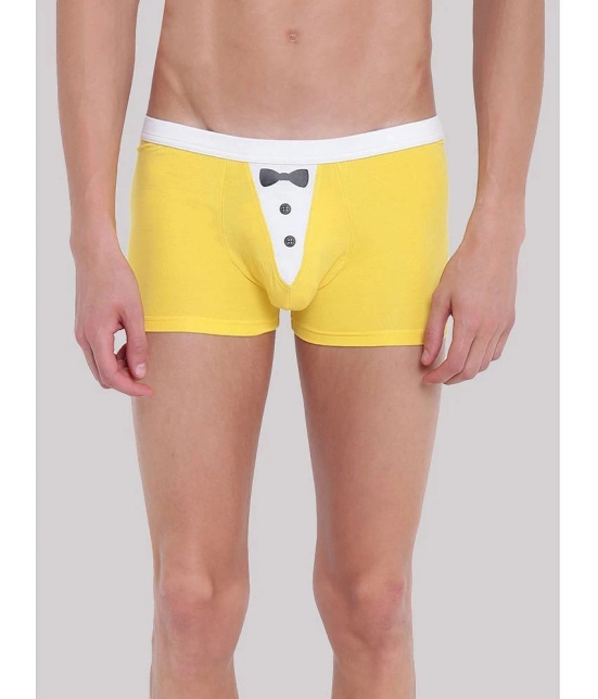 La Intimo - Yellow LITR005 Cotton Blend Mens Trunks ( Pack of 1 ) - None