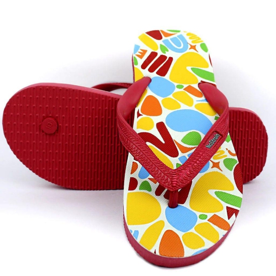 TwistedGeo Red Flip-Flops (Men)