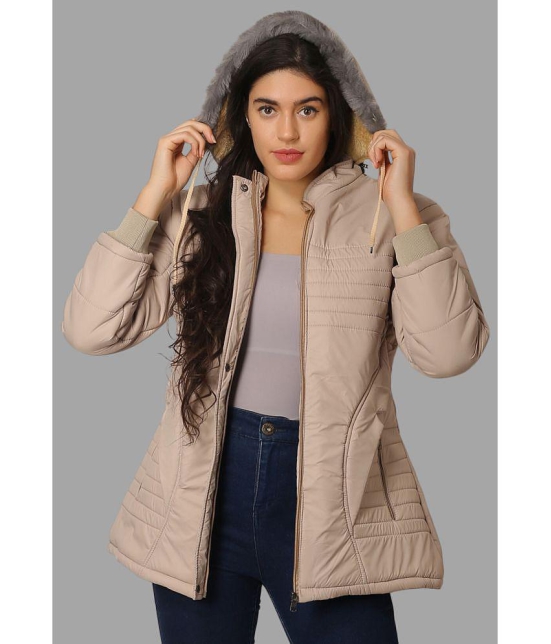 NUEVOSDAMAS - Polyester Blend Beige Hooded Jackets - None